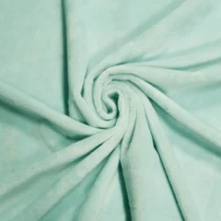 Tissu minky uni vert d'eau