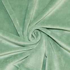 Tissu minky uni vert romarin