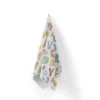 Tissu nid d'abeille motif alphabet des animaux
