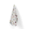 Tissu nid d'abeille motif animaux d'été et coquillage