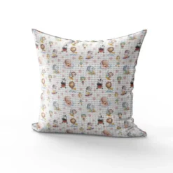 Tissu nid d'abeille motif animaux d'été et coquillage