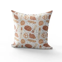 Tissu nid d'abeille motif boulangerie