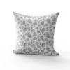 Tissu nid d'abeille motif bouquet de fleurs blanches et noires