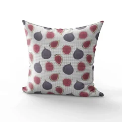 Tissu nid d'abeille motif figues