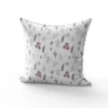 Tissu nid d'abeille motif fleurs d'hiver