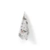 Tissu nid d'abeille motif fleur de grenade et pinson