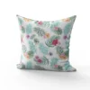 Tissu nid d'abeille motif hibiscus exotique