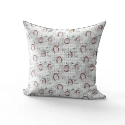Tissu nid d'abeille motif hérisson et feuilles de printemps