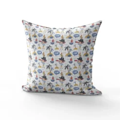 Tissu nid d'abeille motif marin et petit pirate