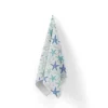 Tissu nid d'abeille motif étoile de mer bleue
