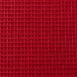 Tissu nid d'abeille rouge