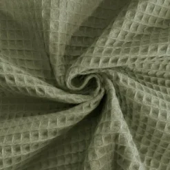 Tissu nid d'abeille vert kaki