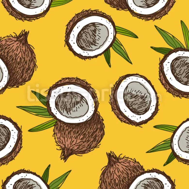 Tissu Noix de coco personnalisé