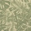 Tissu occultant grège motif jungle dessin vert sauge