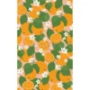 Tissu oranges et fleurs d'oranger personnalisé