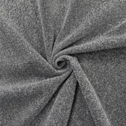 Tissu pailleté stretch argent
