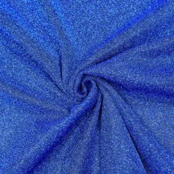 Tissu pailleté stretch bleu roi
