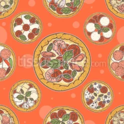 Tissu Pizzeria italienne personnalisé