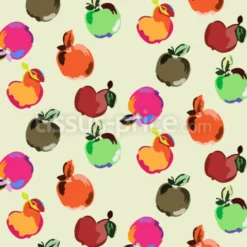 Tissu pomme pop art personnalisé
