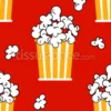 Tissu pop-corn rétro personnalisé