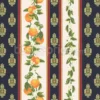 Tissu Rayures provençales et agrumes personnalisé