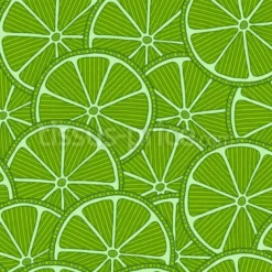 Tissu tranches de citron vert personnalisé