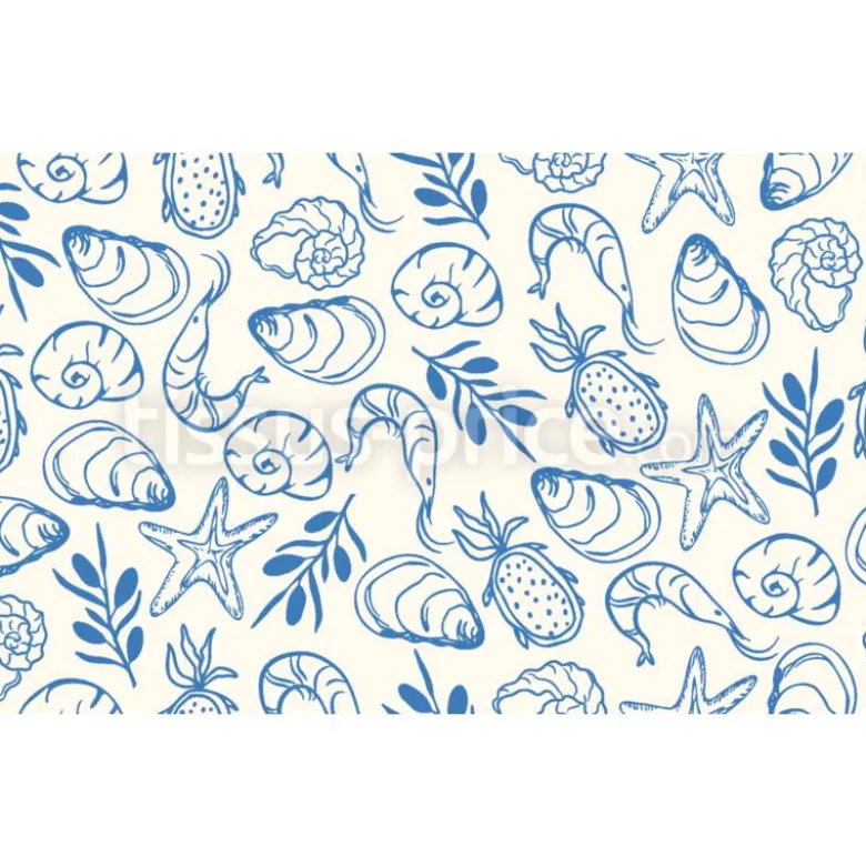 Tissu Vacances en Méditerranée personnalisé
