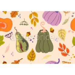 Tissu variétés de potirons personnalisé