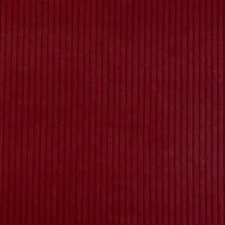 Tissu velours côtelé rouge