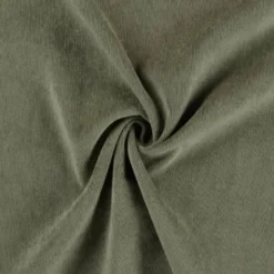 Tissu velours milleraies vert kaki