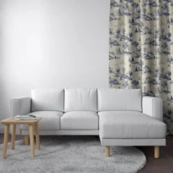 Toile de jouy campagne française - Fond crème