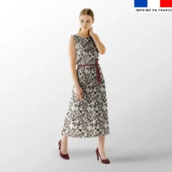 Toile de jouy paysannes - Fond crème