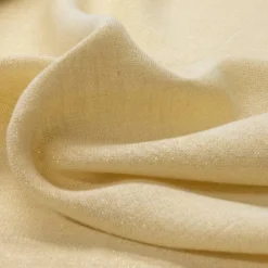 Toile de jute crème fil doré