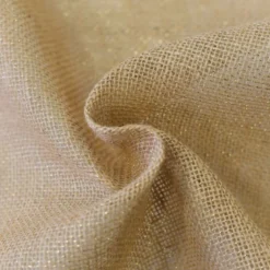 Toile de jute naturelle fil doré