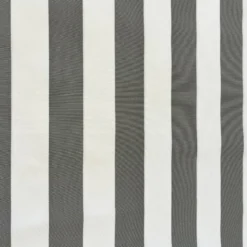 Toile extérieure Téflon grande largeur rayures grises et blanches