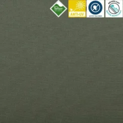 Toile extérieure Téflon grande largeur unie vert de gris