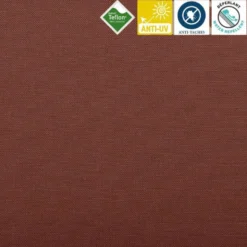 Toile extérieure Téflon grande largeur unie terracotta