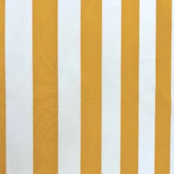 Toile extérieure Téflon grande largeur rayures jaunes et blanches