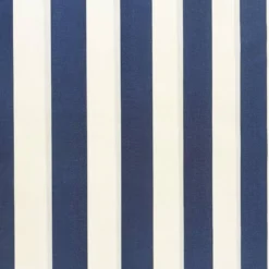 Toile extérieure Téflon grande largeur rayures bleu marine et blanches