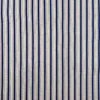 Toile polycoton naturelle rayures bleues et blanches