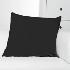 Toile polycoton noire grande largeur