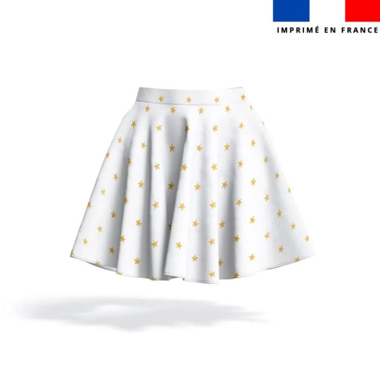 Étoiles effets pailletés - Fond blanc