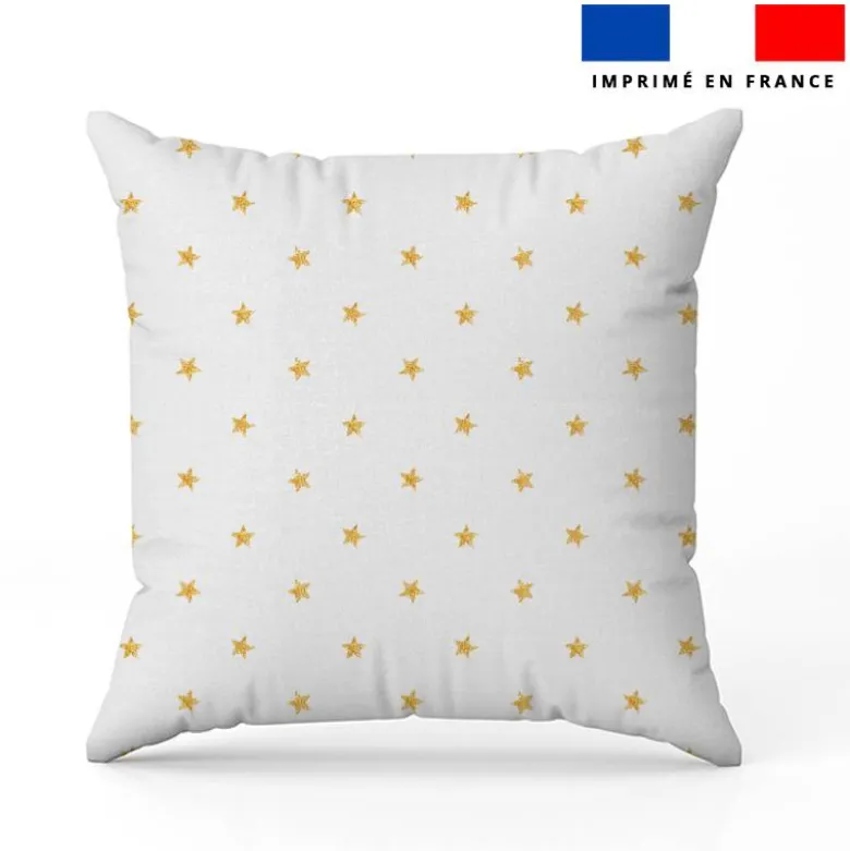 Étoiles effets pailletés - Fond blanc