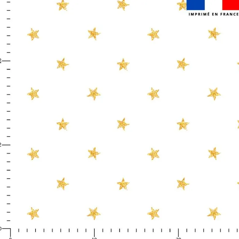 Étoiles effets pailletés - Fond blanc