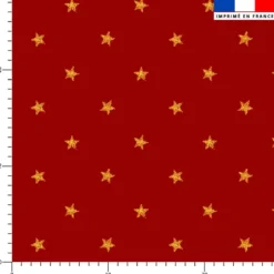 Étoiles effets pailletés - Fond rouge foncé