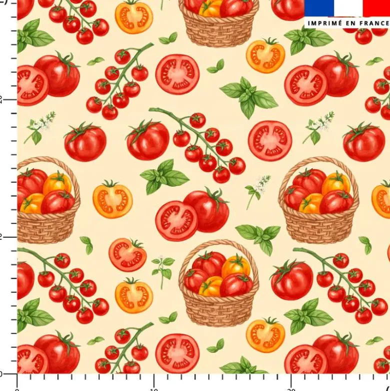 Tomates du jardin - Fond beige