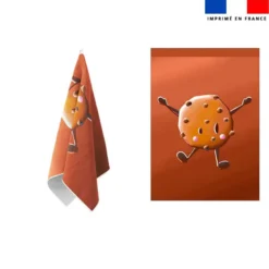 Torchon imprimé amis ptit déj Cookie - Création Stillistic