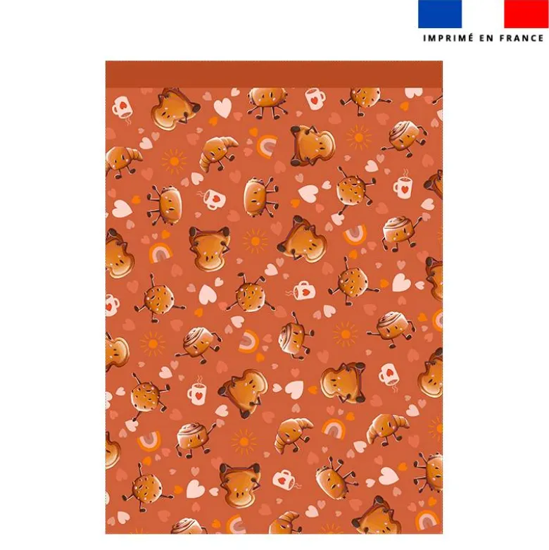 Torchon imprimé amis ptit déj - Création Stillistic