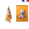 Torchon imprimé bébé hippo - Création Stillistic