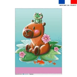 Torchon imprimé capybara - Création Stillistic